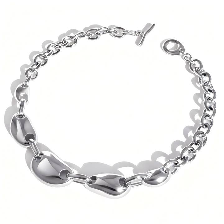 Rhodes Halsband - Zilver voor wholesale door BIKO