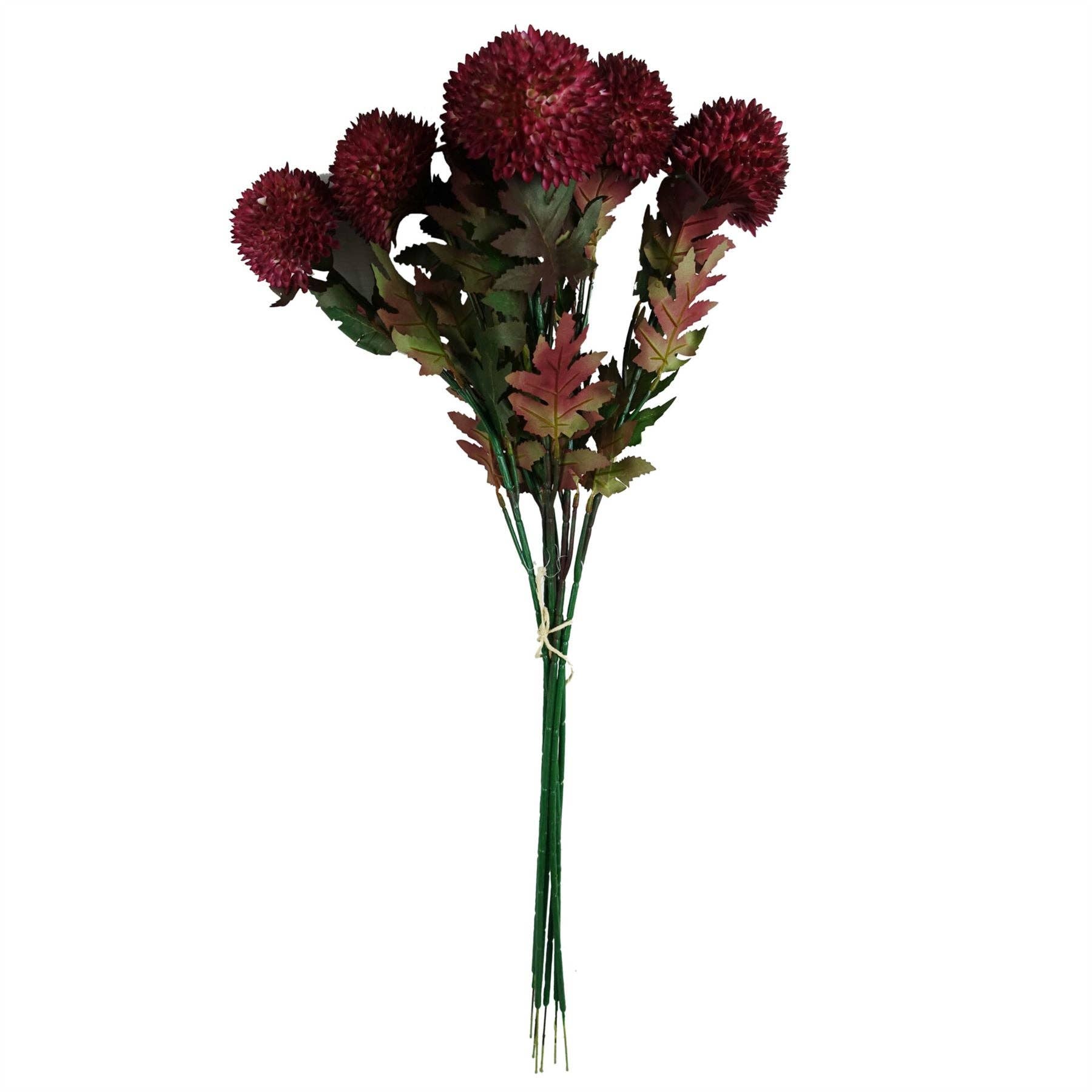 Leaf Design UK LTD – wholesale Artificial flowers – Pack 6x 70cm Large Ball Dahlia Artificial Flower Stem Pink1