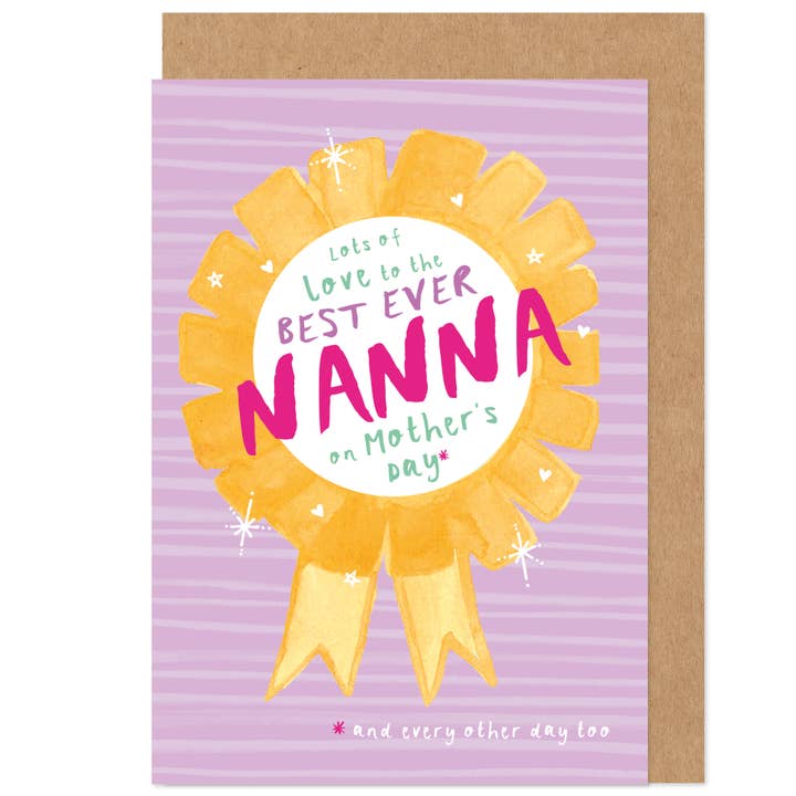 Bästa Nanna Rosette Morsdagskort för wholesale av Bow & Bell