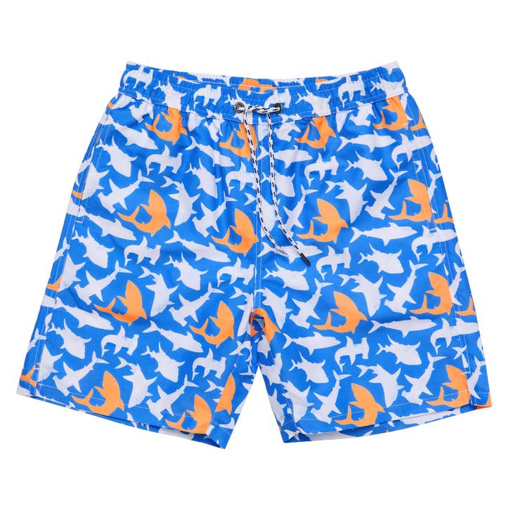 Bañador corto para hombre Shark Squad para venta al por mayor de Snapper Rock Swimwear UPF50+