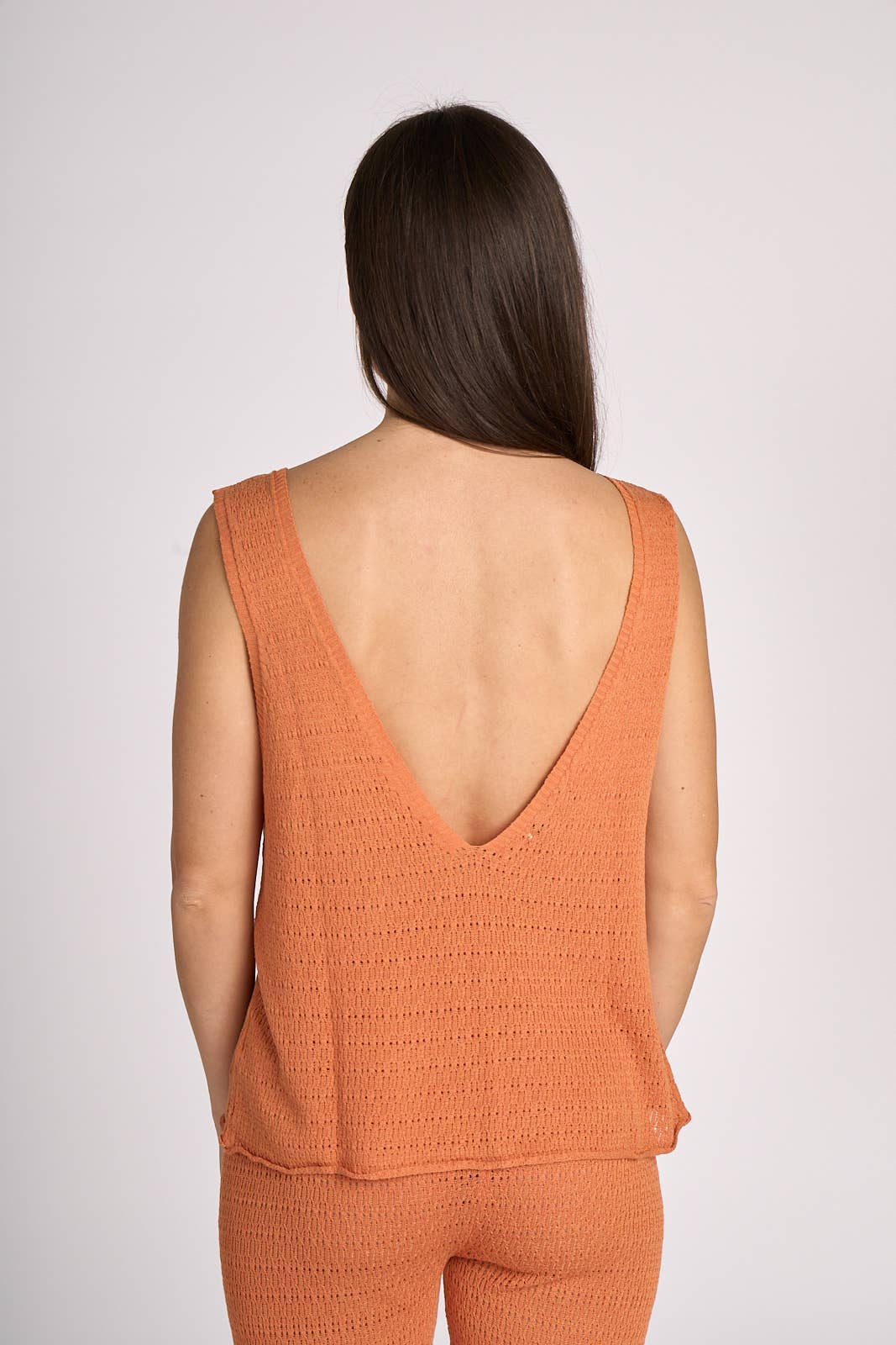 TENNÉ - Vendita all'ingrosso Top in maglia - Donna - Top lavorato a maglia con scollo a V - Valeria8