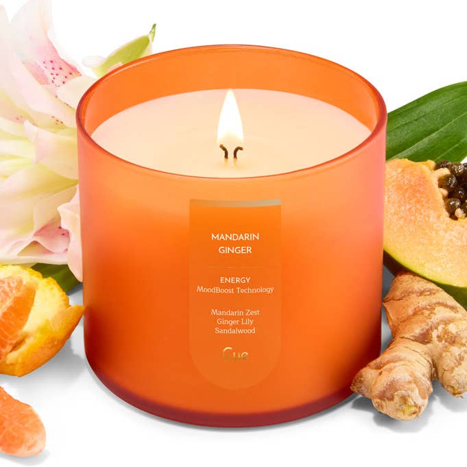 Vela de Mandarina y Jengibre - Energiza con MoodBoost para venta al por mayor de Cue