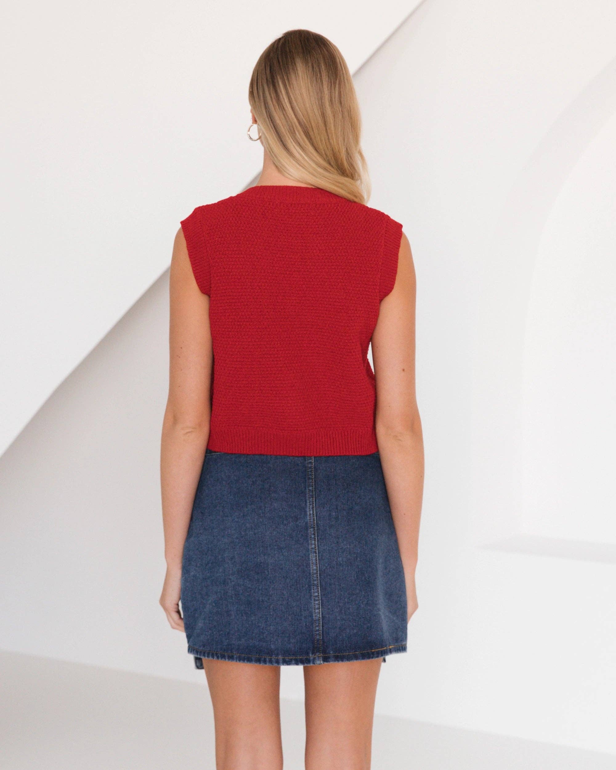 Global Fashion House - Wholesale Sweater Vest - Women's - SARI SHELL KNIT VEST7