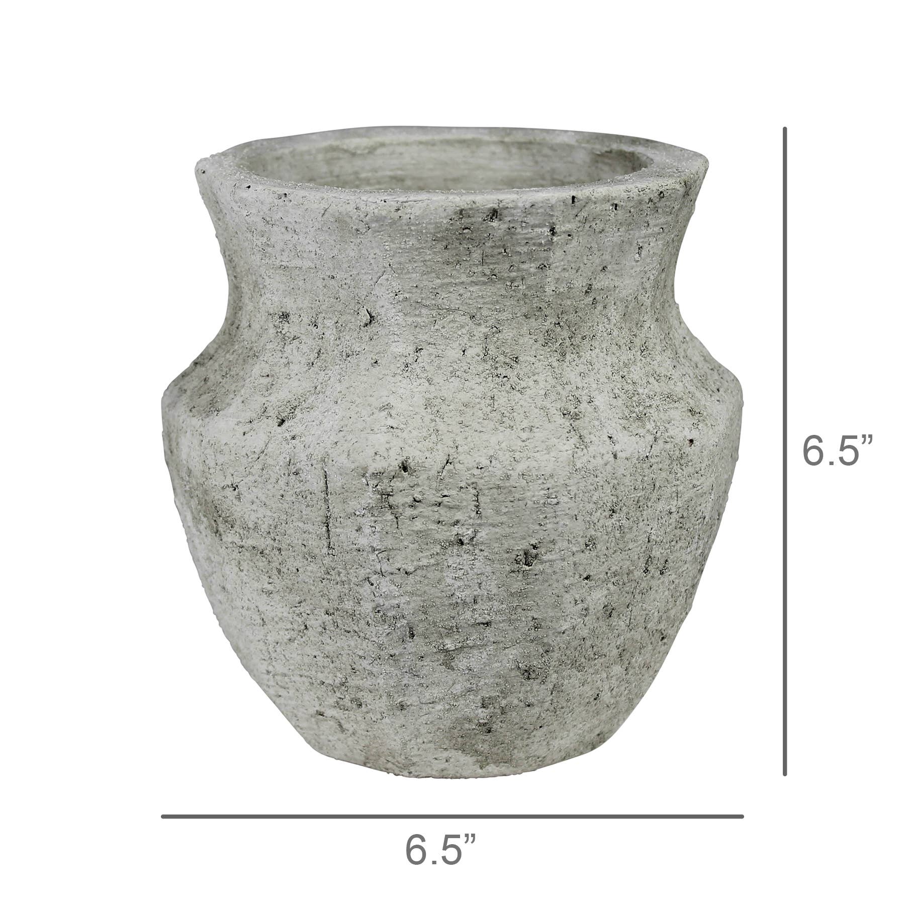 HomArt - Wholesale Vaas - Toulon vaas, wit cement - Sm1