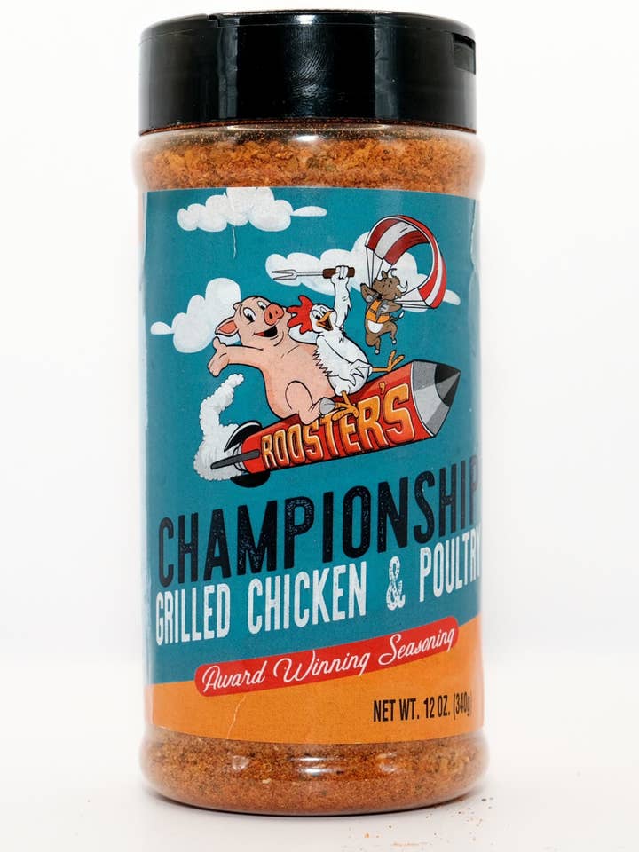 Poulet grillé et volaille - 8-50010-36502-2 pour la vente par Rooster's Championship Seasoning & Sauce