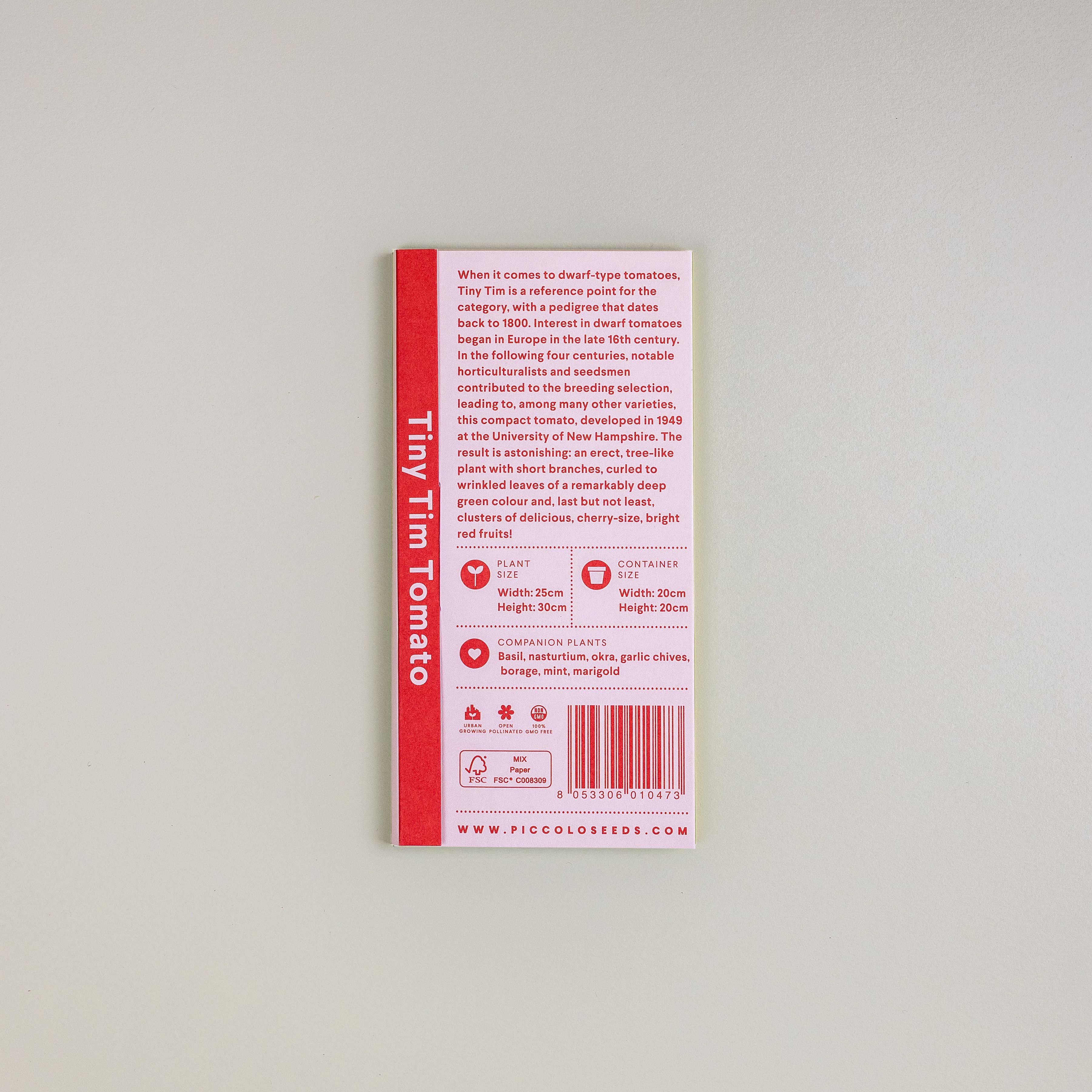 Piccolo Seeds - Vendita all'ingrosso Semi di piante - Pomodoro Tiny Tim 2