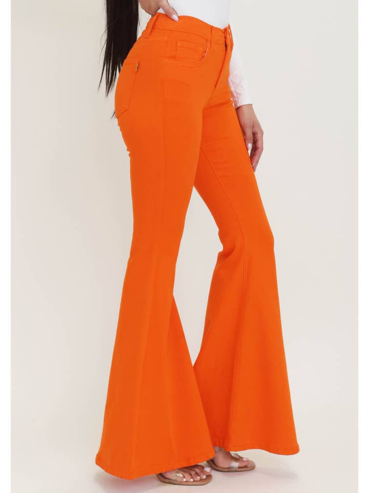 Flame MID RISE 5 POCKET COLOR FLARE JEANS for wholesale on Faire1