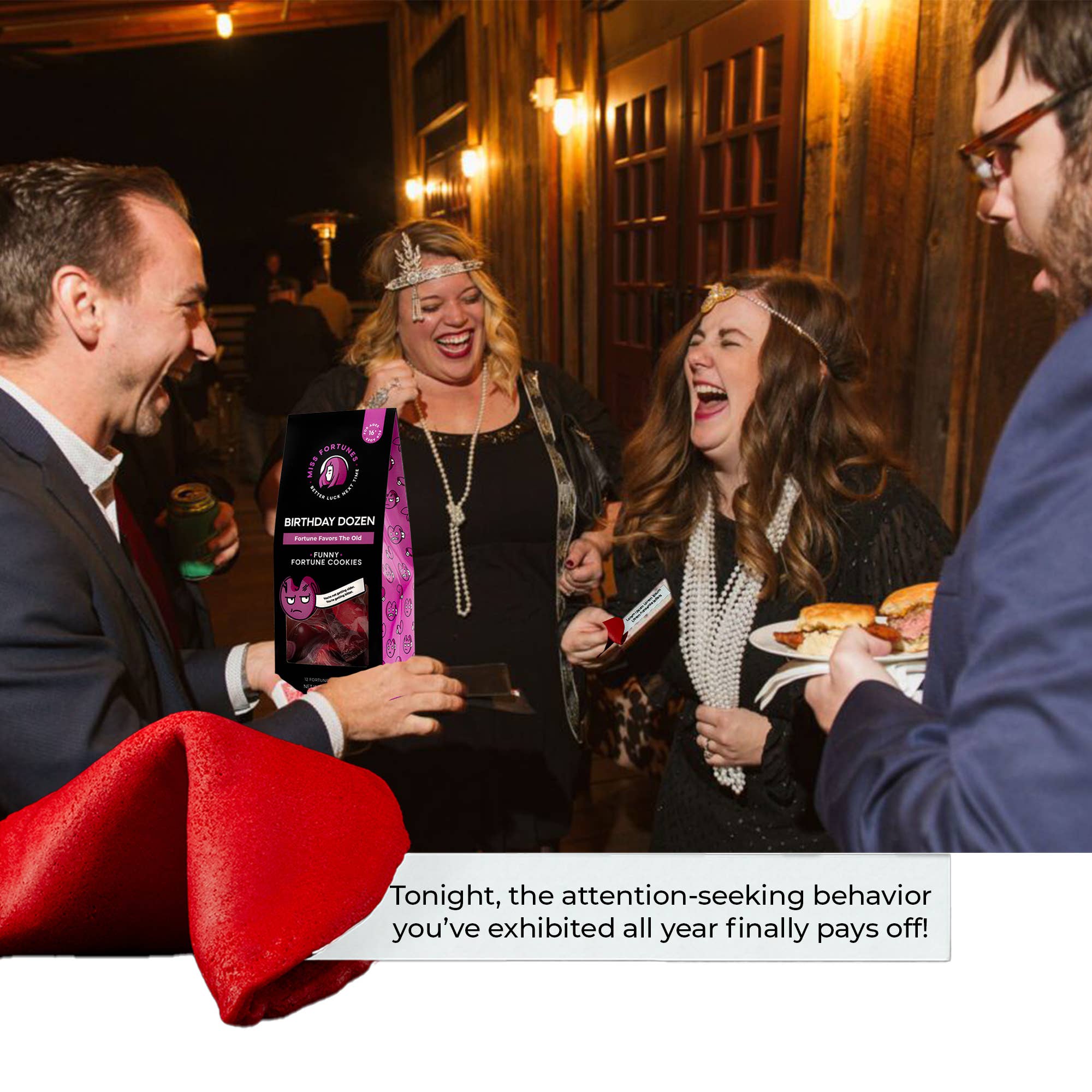 Miss Fortunes - Wholesale Cookie - The Birthday Dozen - Fortune Favors The Old6