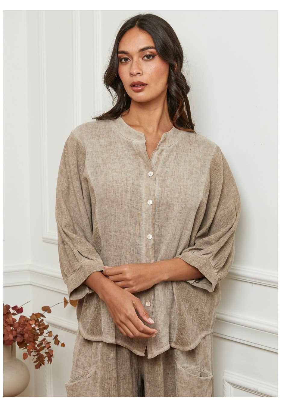 LÉA & LUC – wholesale Shirt – Women’s – 100% Linen Shirt REF. 923018
