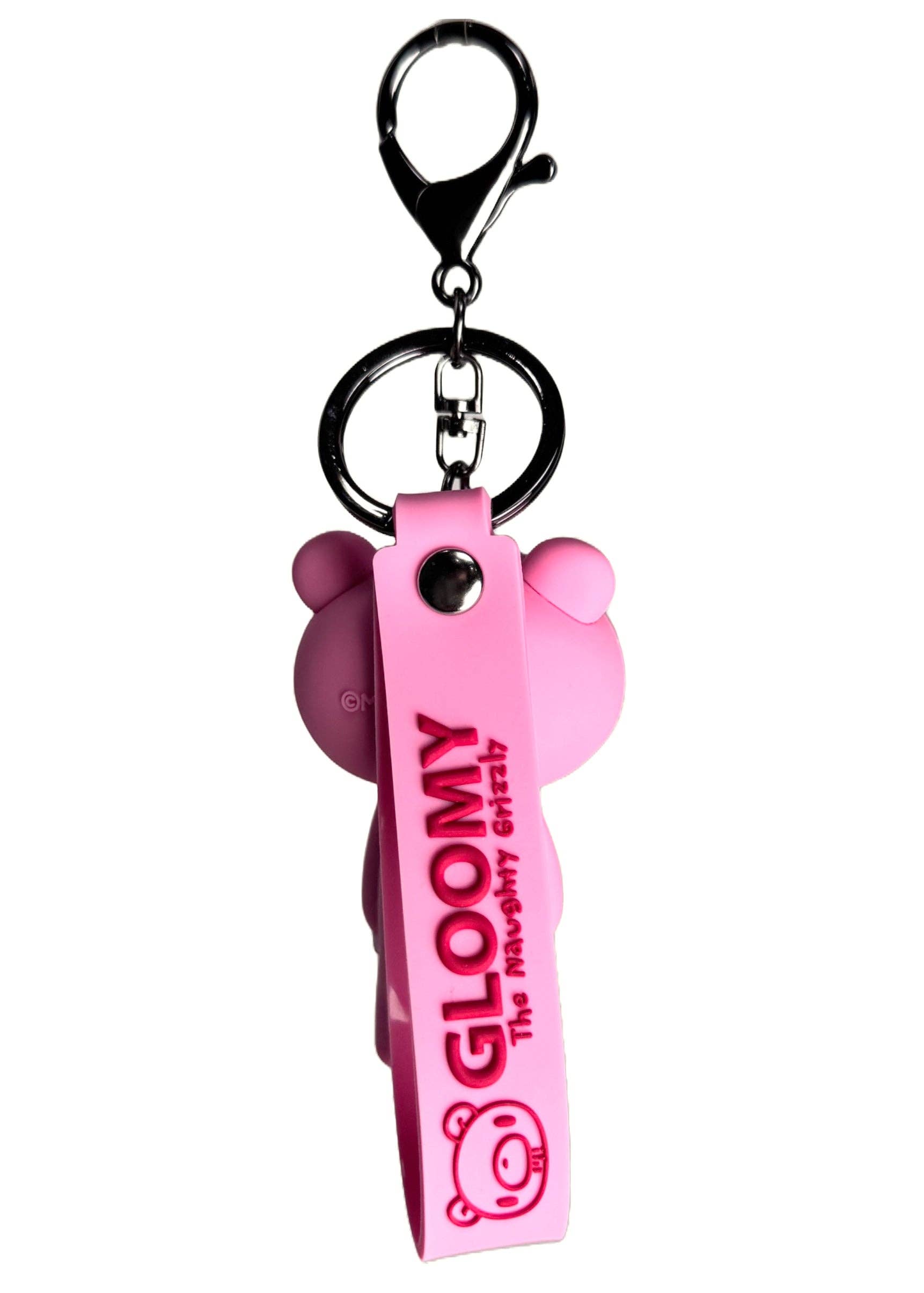 LASR – wholesale Keychain – Women's – Gloomy Bear Bloody Bear 3D Silicon Pink Figure Keychain2