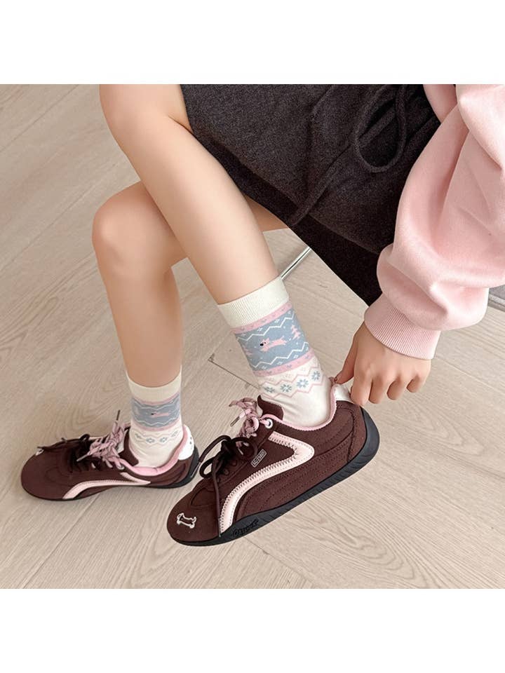 Funkyrel® Atzbranding Limited - Wholesale Socks – Women's - Rufia - Puppy Dog Pattern Cute Mid-Calf Socks9