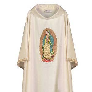 Guadalupe Hand Embroidered Chasuble for wholesale by mds