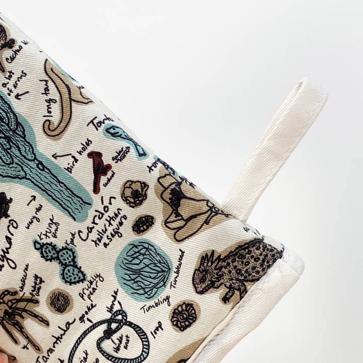 Cher the Fire - Wholesale Oven Mitt/Pot Holder - Cotton Oven Mitt - Desert Sketchbook3