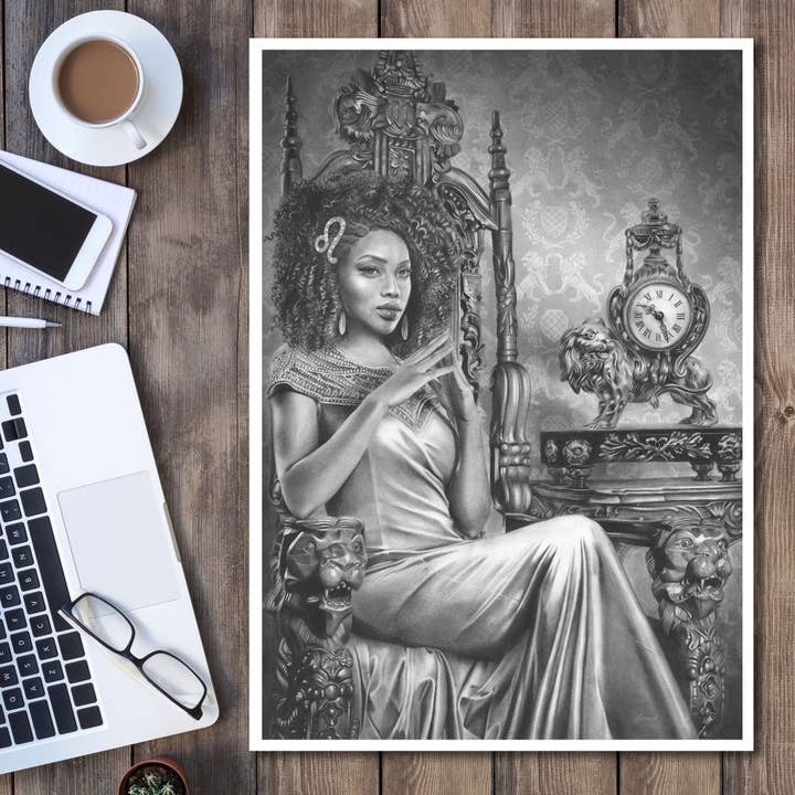 'Leo' Kunstdruck für den Großhandel von Fiona Francois Art