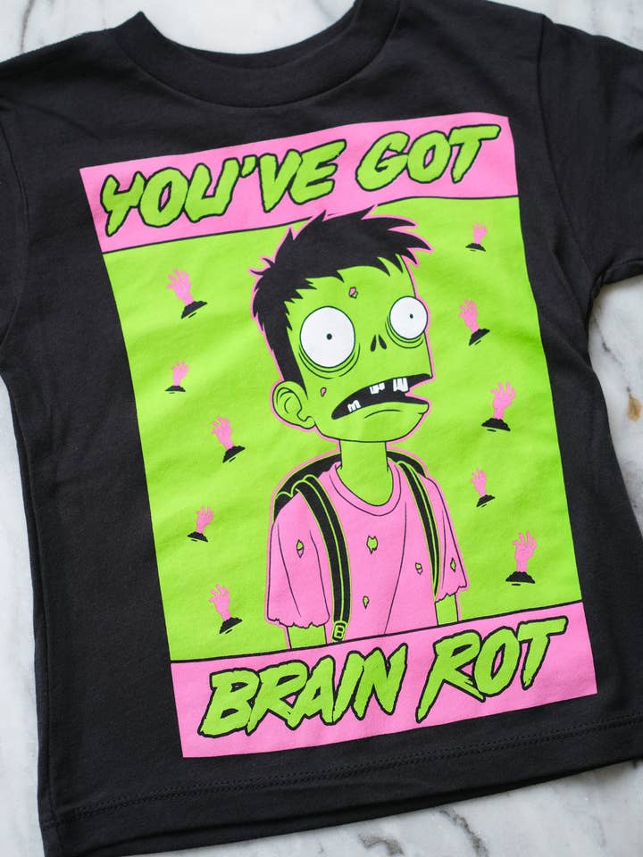 Brain Rot | Kids Graphic Tee for wholesale by Ambitious Kids