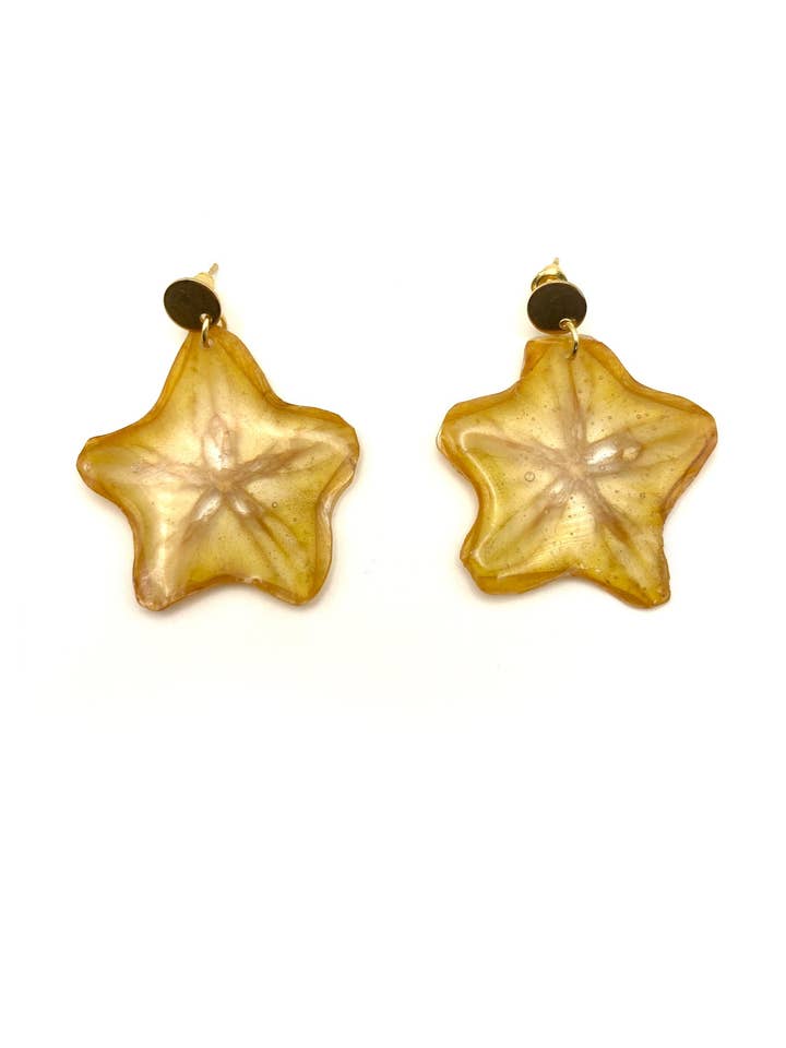 Önska på en stjärna - Stjärnfrukt - Örhängen för wholesale av Liliana Salazar