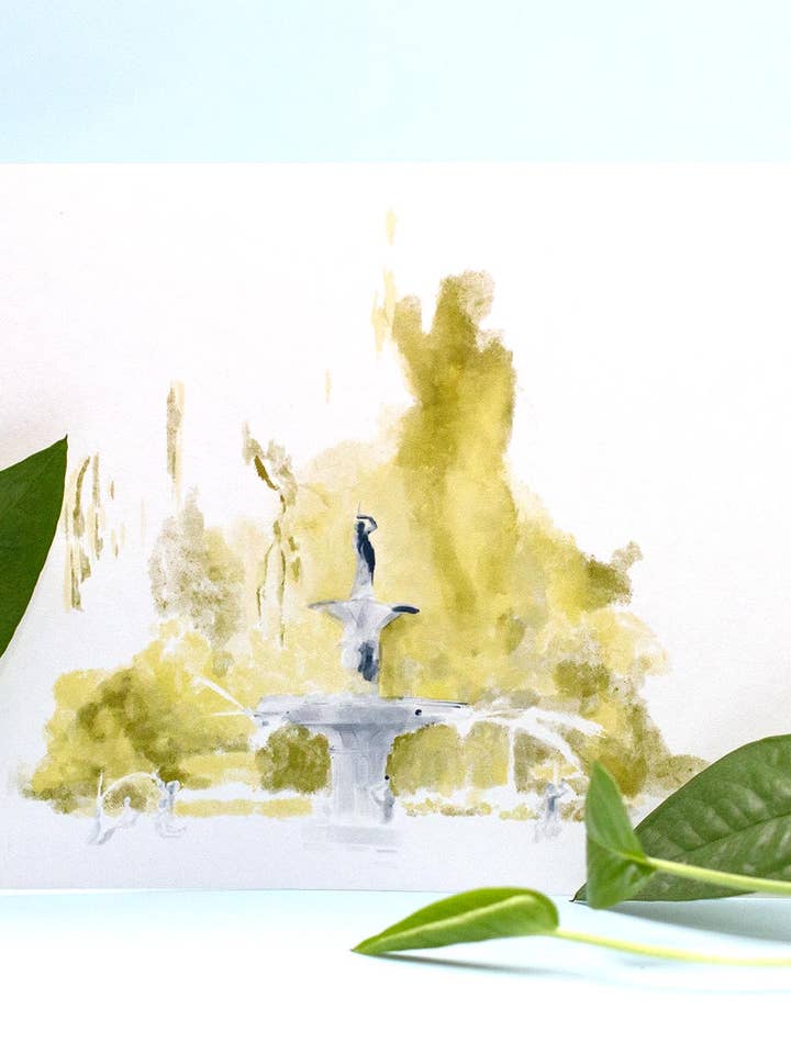 Forsyth Fountain Prints for wholesale by Whimsy Lantern