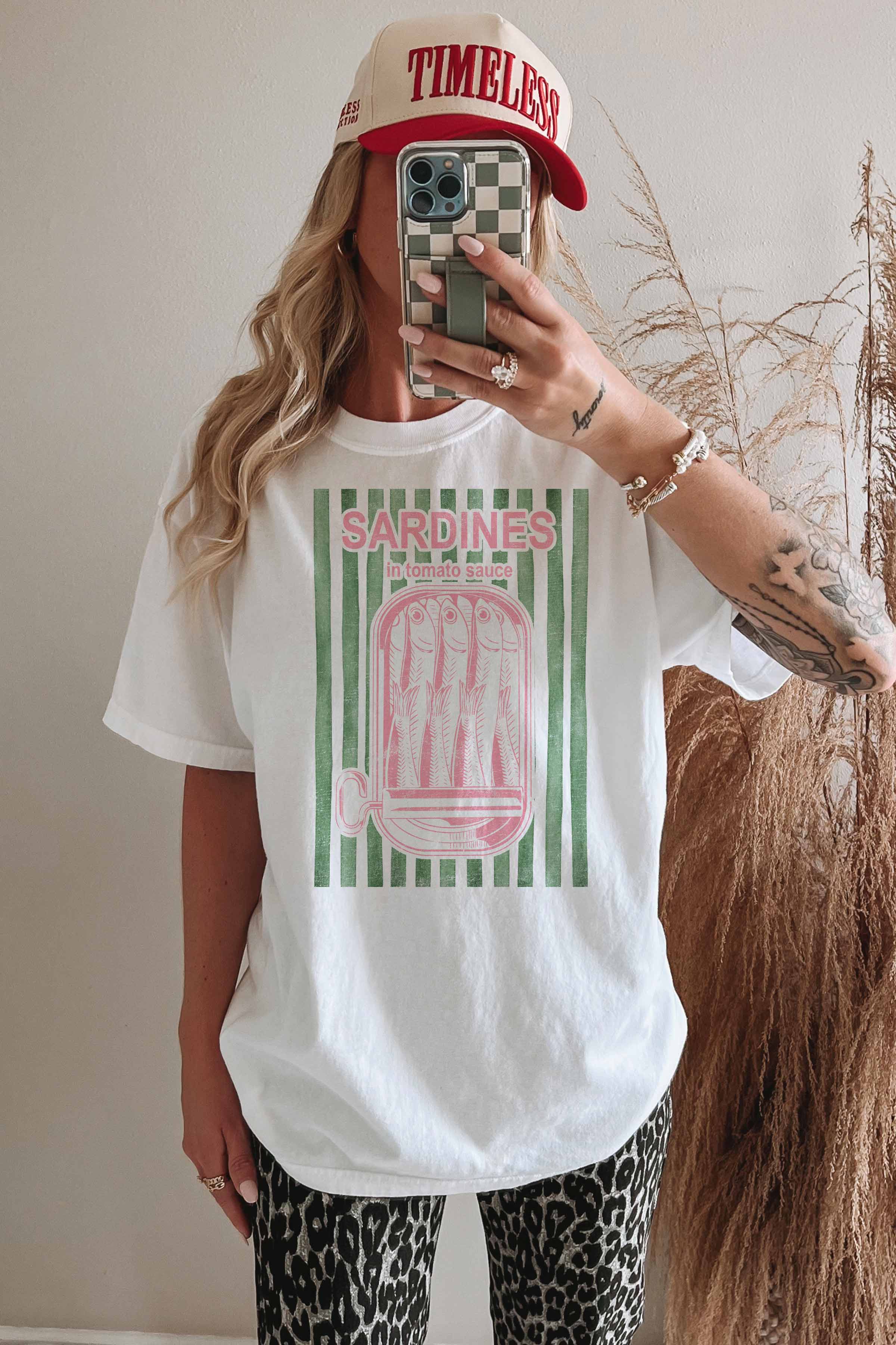 GOOD DAY STREET – wholesale T-shirts med screentryck – Dam – [G2293X-OTS] SARDINER ÖVERSTOR T-SHIRT6