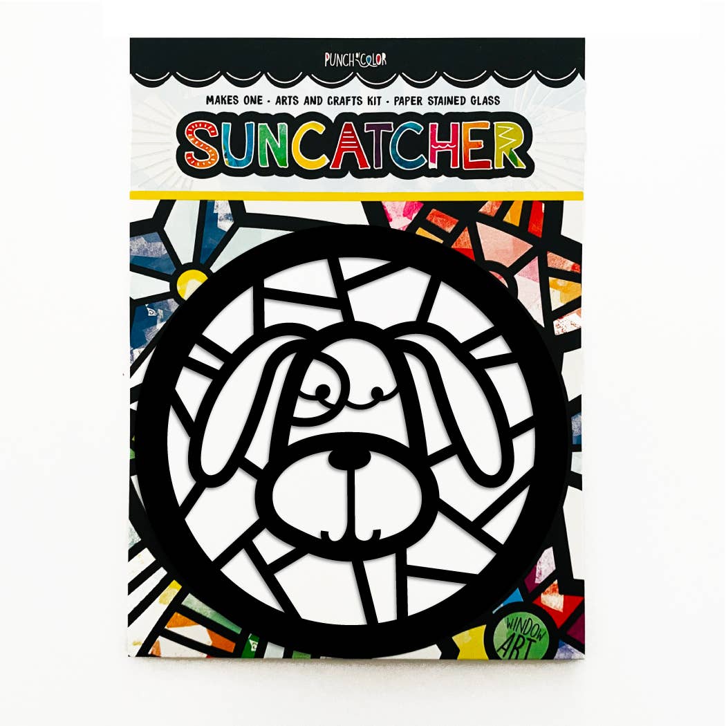 Punch of Color - Wholesale DIY Craft Kit - Kids - Puppy Dog Suncatcher Kit1