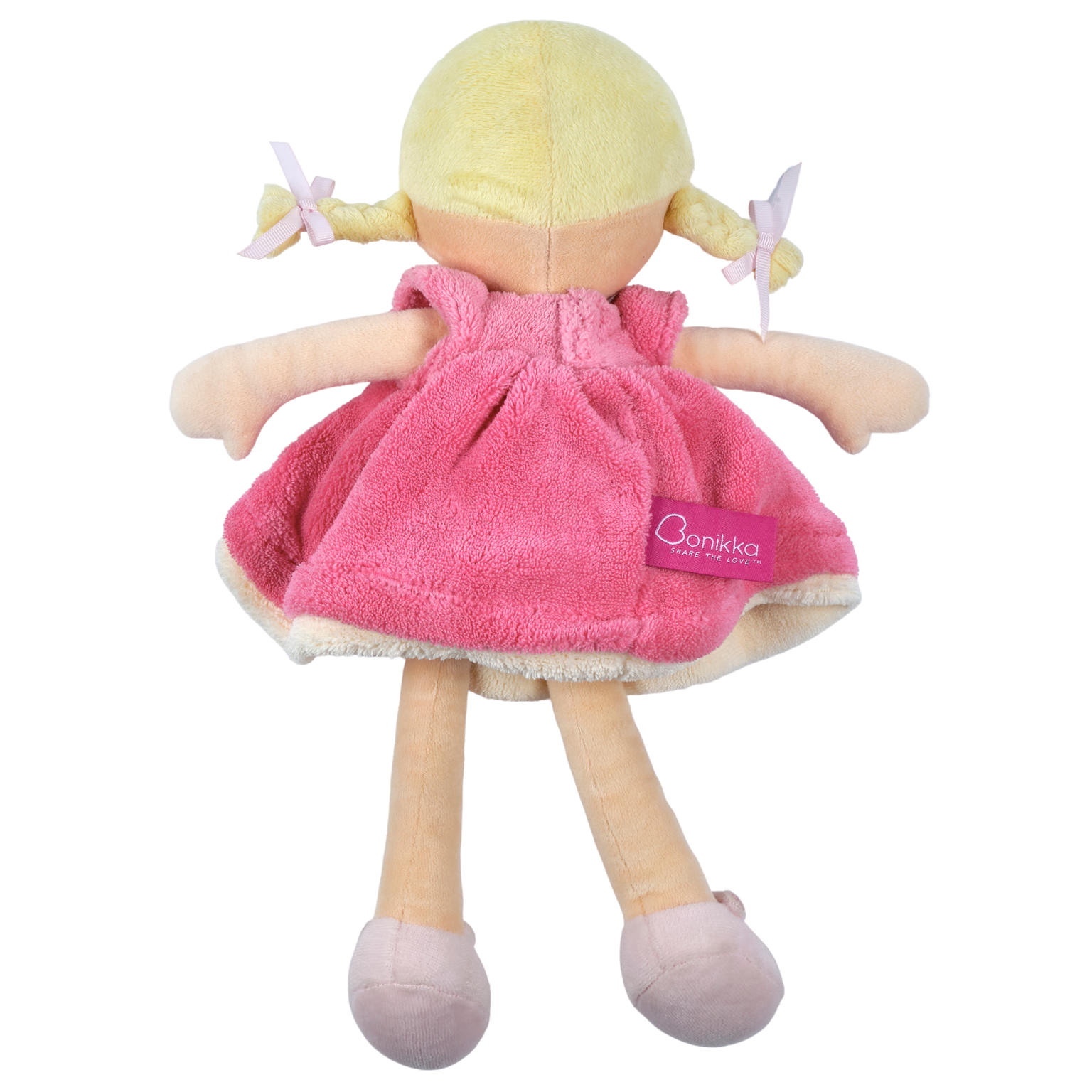 Tikiri Toys LLC - Wholesale Doll - Kids - Ria Blonde Hair with Pink and White Dress7