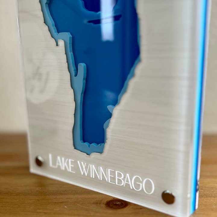 SJ Imaginations - Wholesale Wall Accent - Bathymetric Lake Maps, Multi-layered Acrylic, Custom7