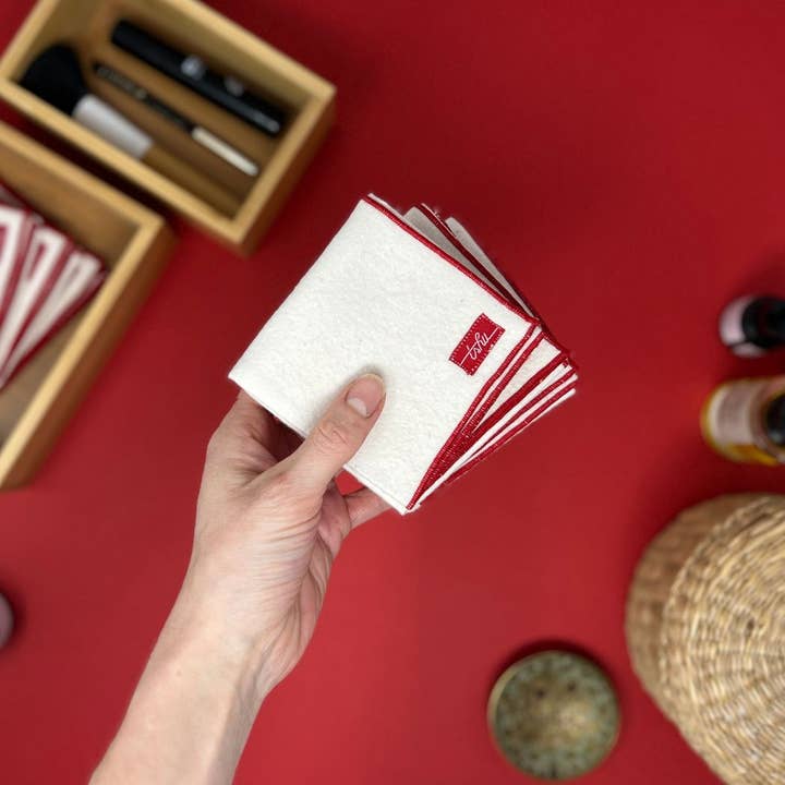 TSHU - Wholesale Handkerchief - Unisex - Soft Natural Flannel Handkerchief - 100% Organic Cotton
