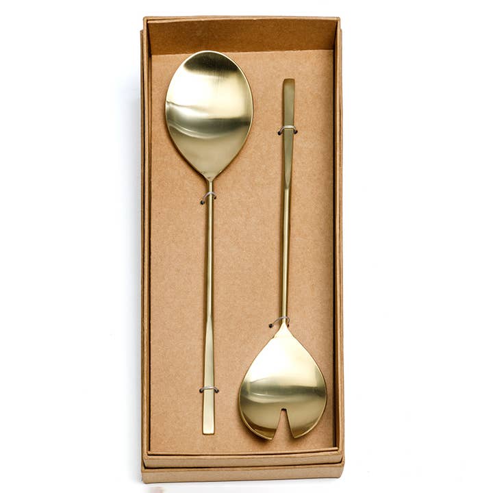 Gold Salad Spoons for wholesale by Globe Enterprise