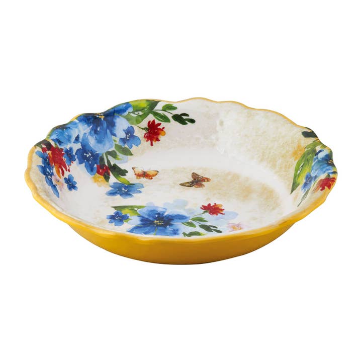 Butterfly Melamine 13 3/4" Serving Bowl for wholesale by Supreme Housewares