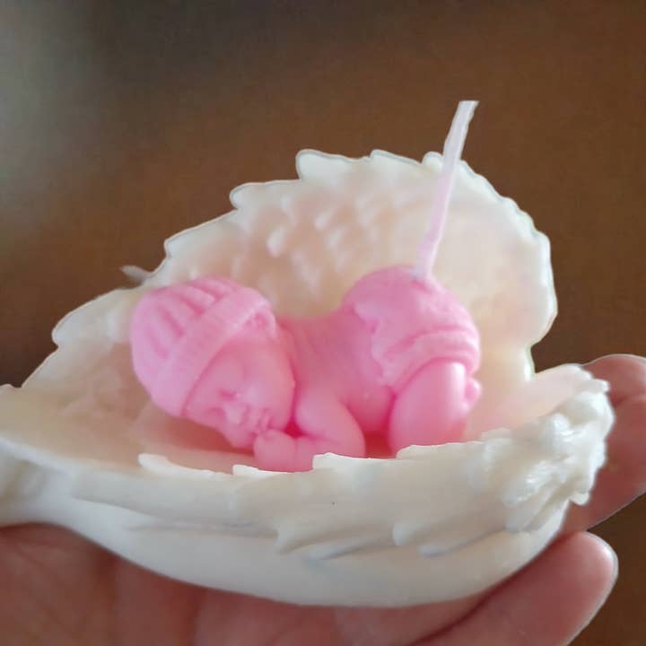 5oz Himmelsk Ängel Babyflicka Duschpresent Ljus för wholesale av Scent Fushion Candles