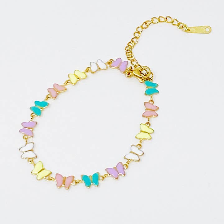 Ellison+Young - Wholesale Link & Chain Bracelet - Linked Butterflies Bracelet