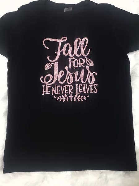 Fald for Jesus, han forlader aldrig for engroshandel hos ND Printing