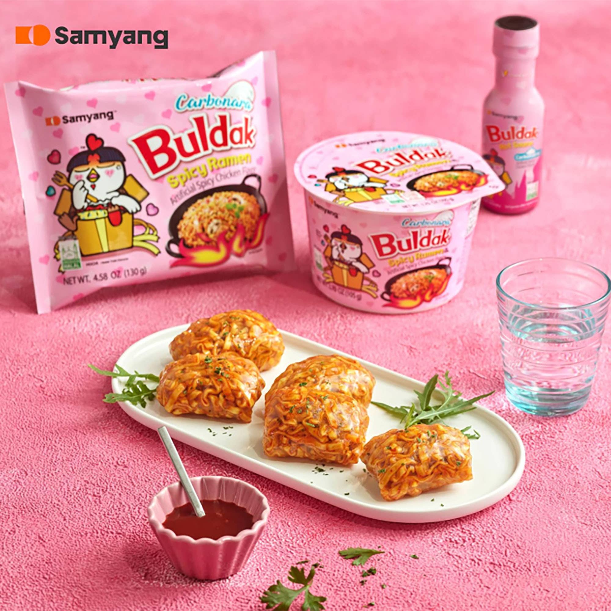 K Moitves Foods - Wholesale Ramen - Samyang Carbo Buldak Chicken Ramen Bowl-105g (Pack of 16)2