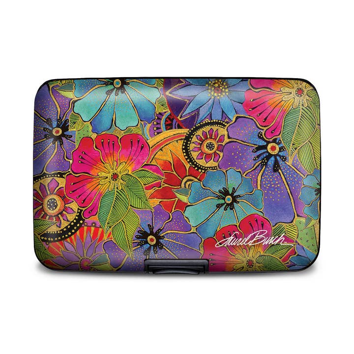 Laurel Burch Blossoming Florals Armored Wallet for wholesale by Monarque