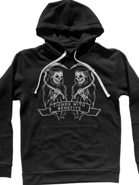Fiends With Benefits Unisex Hoodie for wholesale by Boredwalk