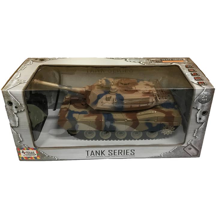 Carro Armato Telecomandato Giocattolo con Suoni e Luci, 2 Colori per la vendita all'ingrosso da parte di Texas Toy Distribution