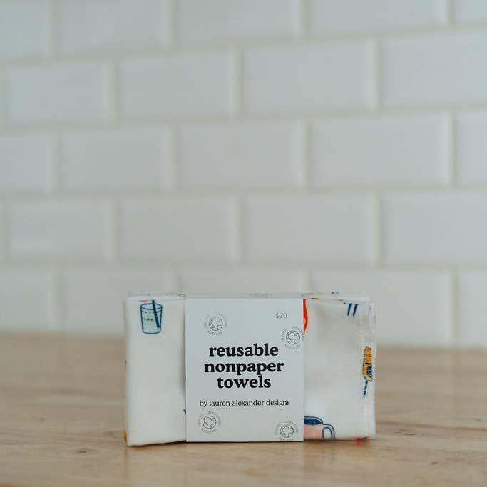 Lauren Alexander Designs - Wholesale Paper Towels - Reusable Paper Towels - Sunday Morning 2