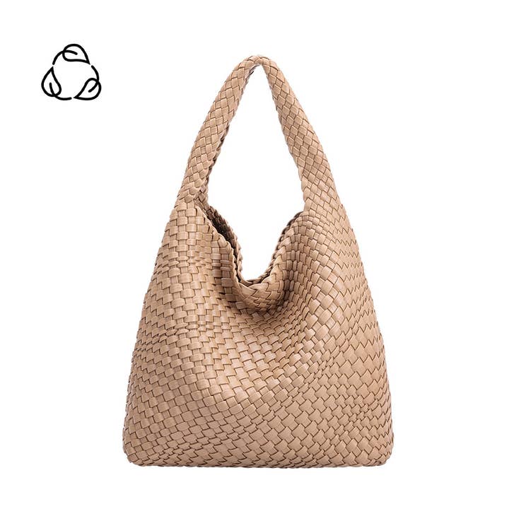 Melie Bianco - Wholesale Shoulder Bag - Women's - Johanna Nude Recycled Vegan Shoulder Bag Pre-Order 7/30