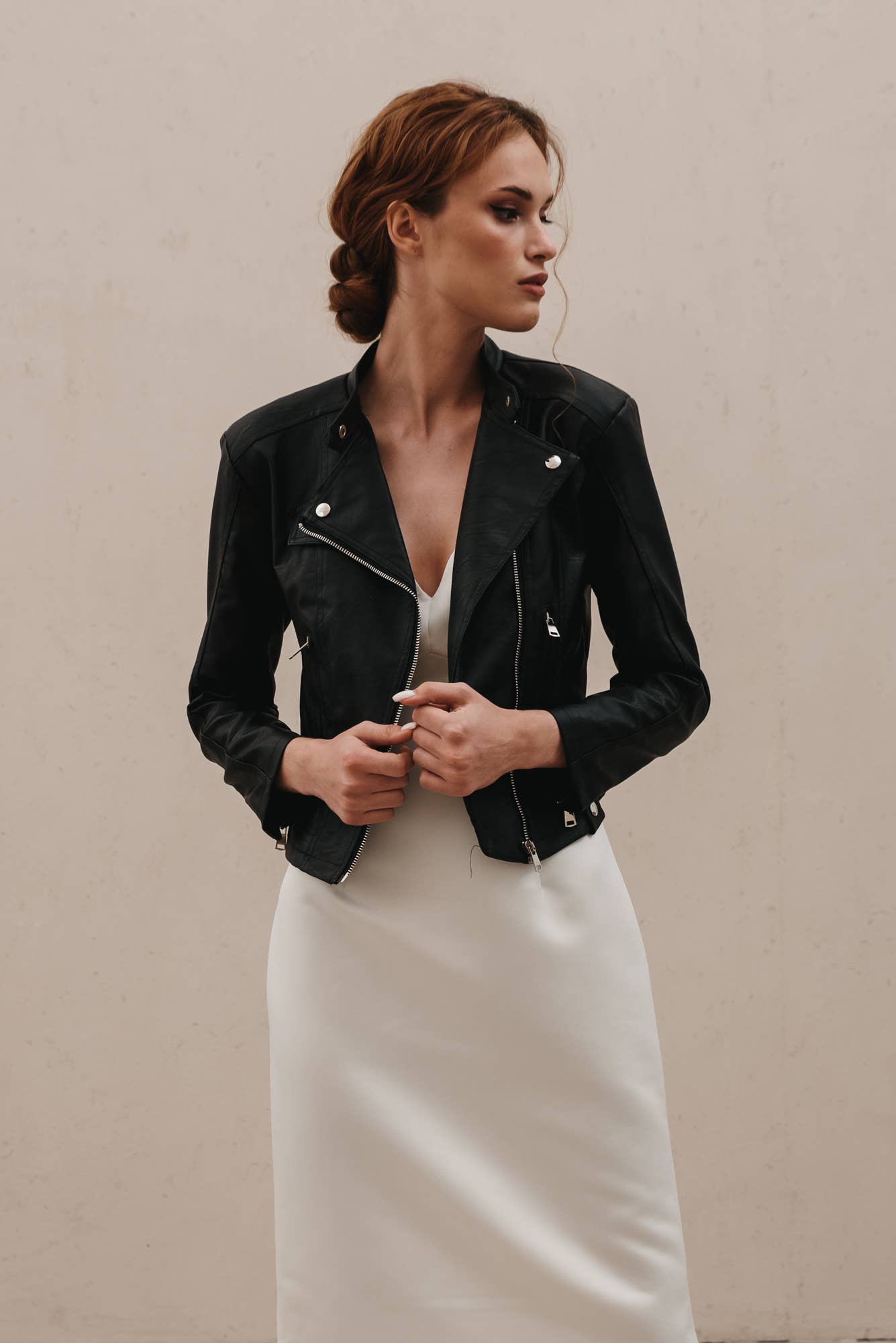 Heirloom Bridal Company - Wholesale Leather Jacket - Women's - Till Death Botanical Leather Jacket0