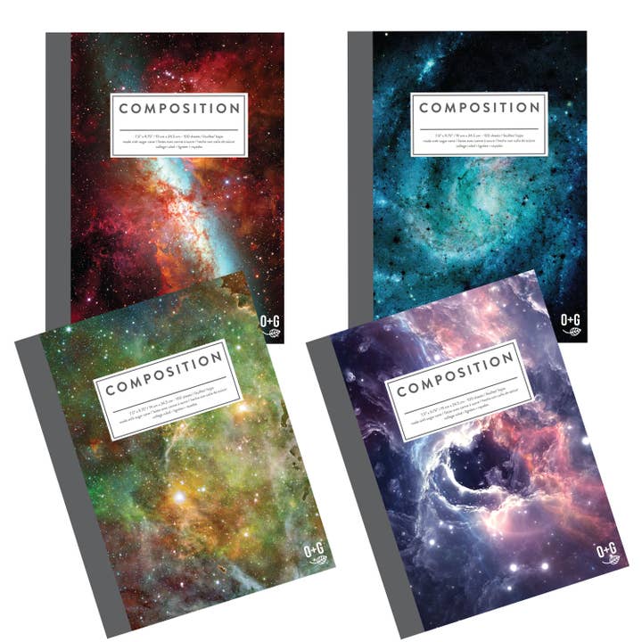 Onyx and Green - Wholesale Notebook - Composition Book, Sugar Cane Paper, 100 Sheets