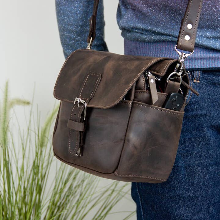 Pikore - Wholesale Crossbody Bag - Men's - Leather Camera Bag 3