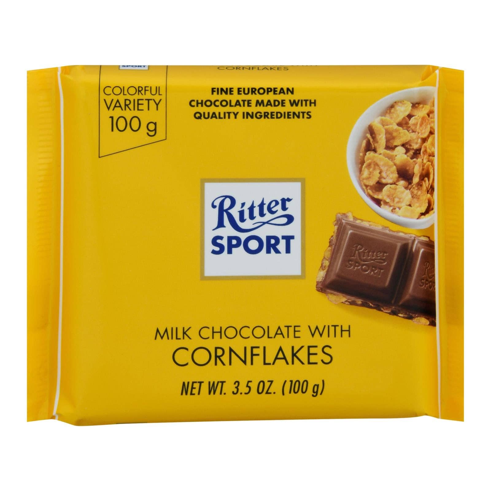 Everyday Supply Co - Wholesale Chocolate Bar - Ritter Sport Milk Chocolate Corn Flakes Bars, 3.5oz, 10-Pack0