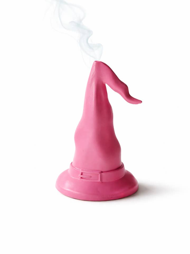 Witches Hat Pink Incense Burner | Halloween Autumn Home for wholesale by Still October