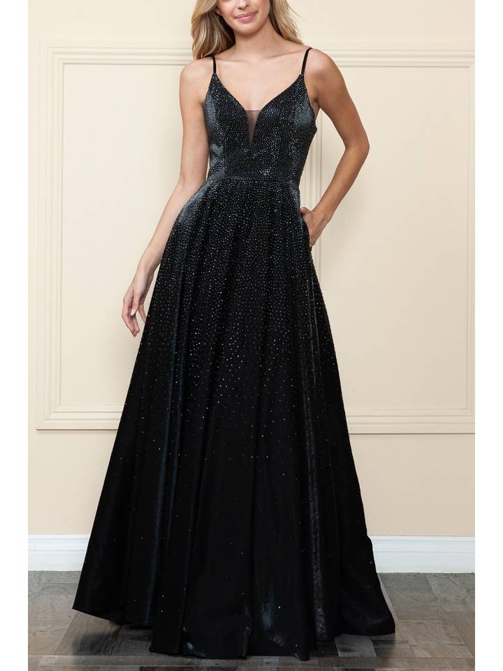 Look fabulous in this iridescent rhinestone for wholesale by FashionShowcase