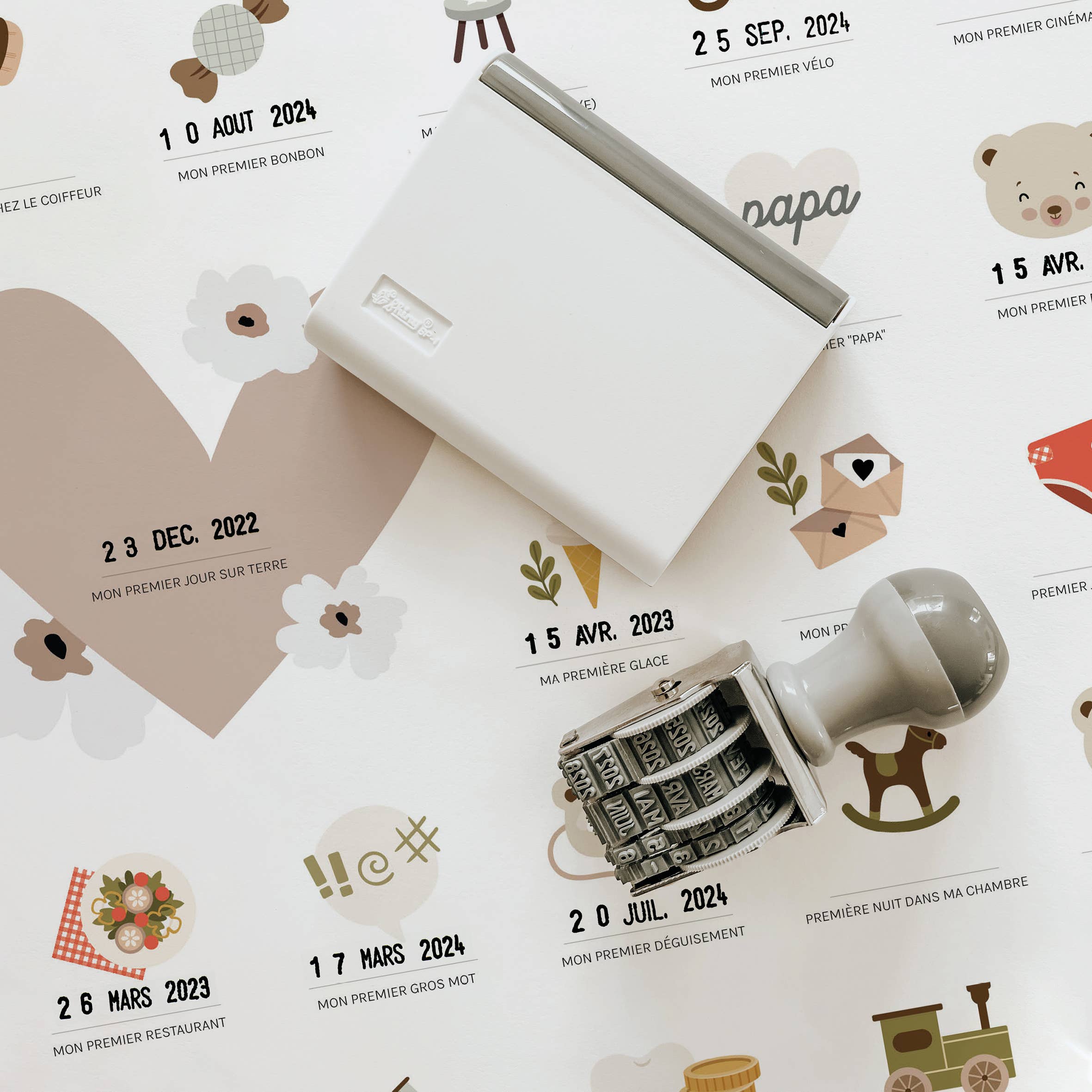 Les Petites Dates - Wholesale Poster - Display "My First Times" - Ourson1