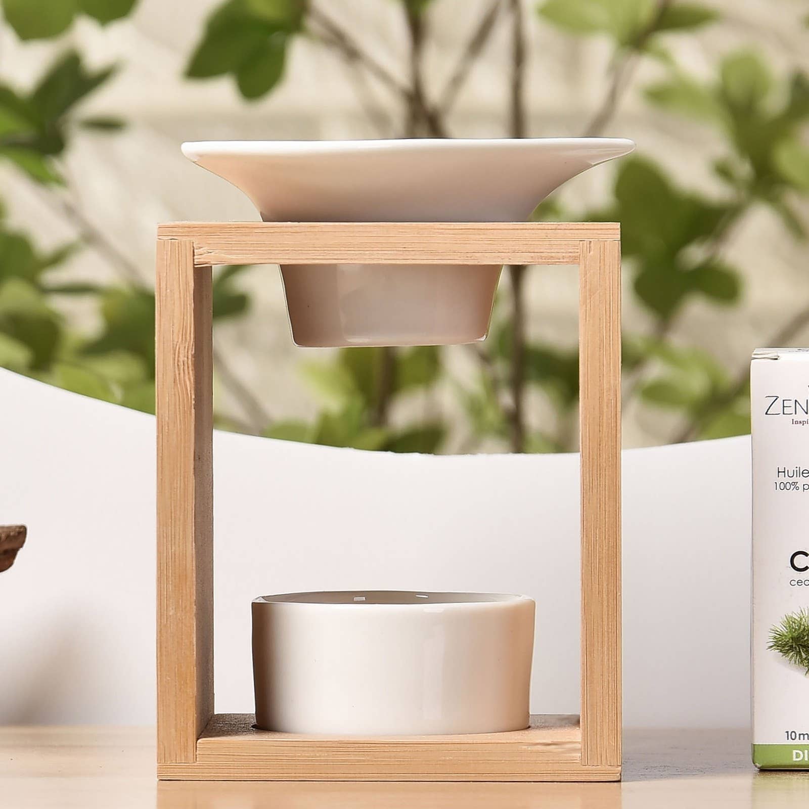 Zen'Arôme - Wholesale Fragrance Warmer - Scented Wax Melts Burner – Ceramic and Bamboo Candle Holder11
