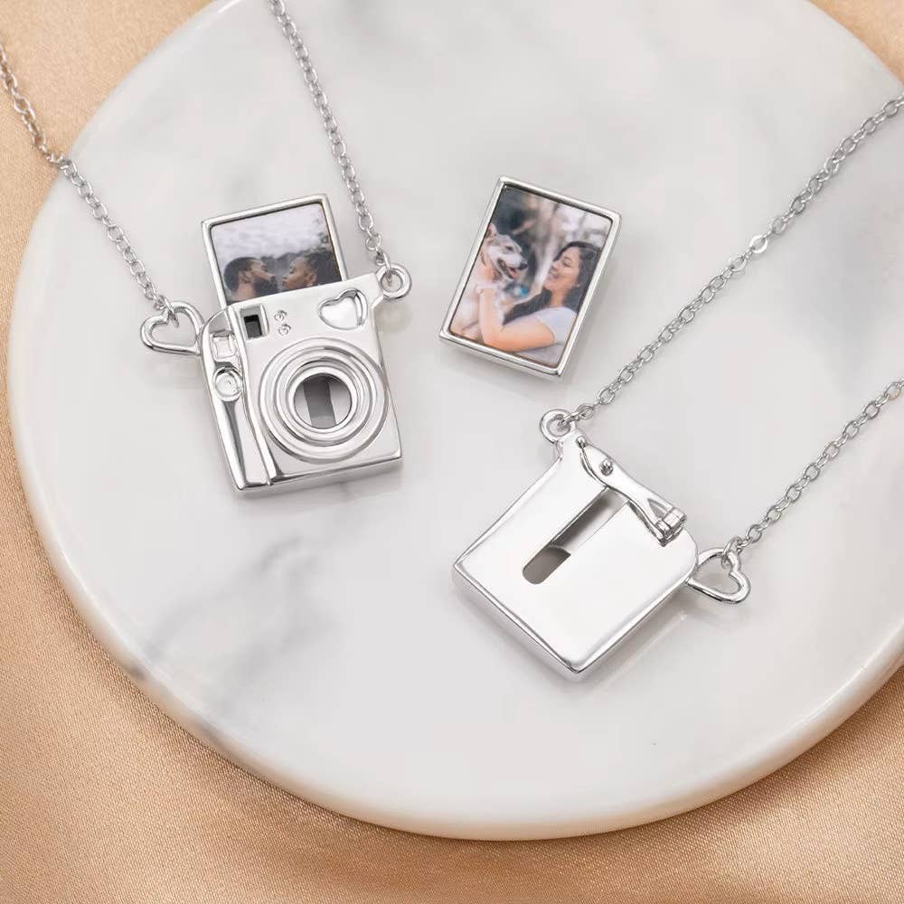 Syrrios Gifts LLC - Wholesale Pendant/Charm Necklace - Camera Necklace with Personalized Photo Photography Pendant 8