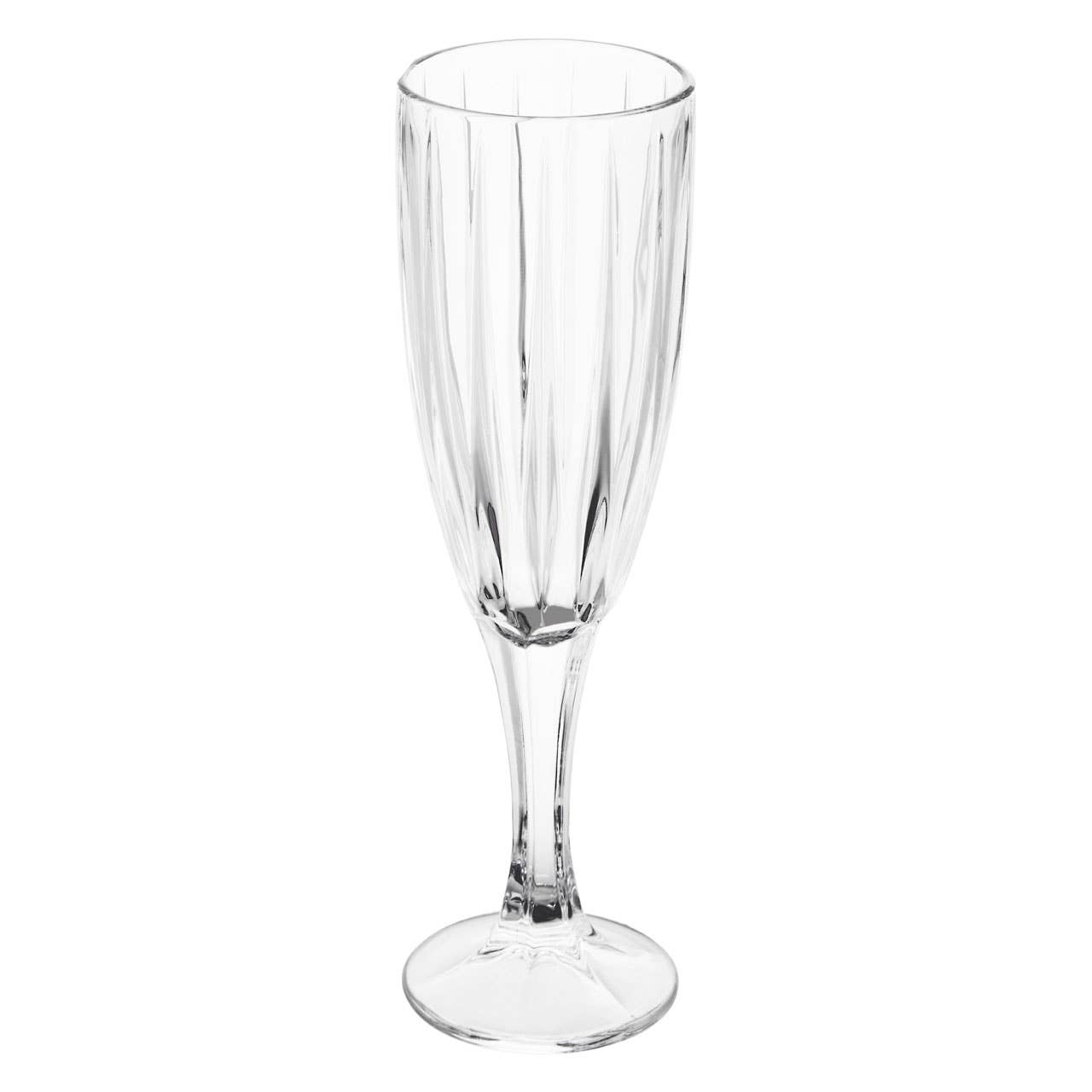 Interiors by Premier – wholesale Champagne flute – Beaufort Crystal Clear Champagne Flutes - Set of 41