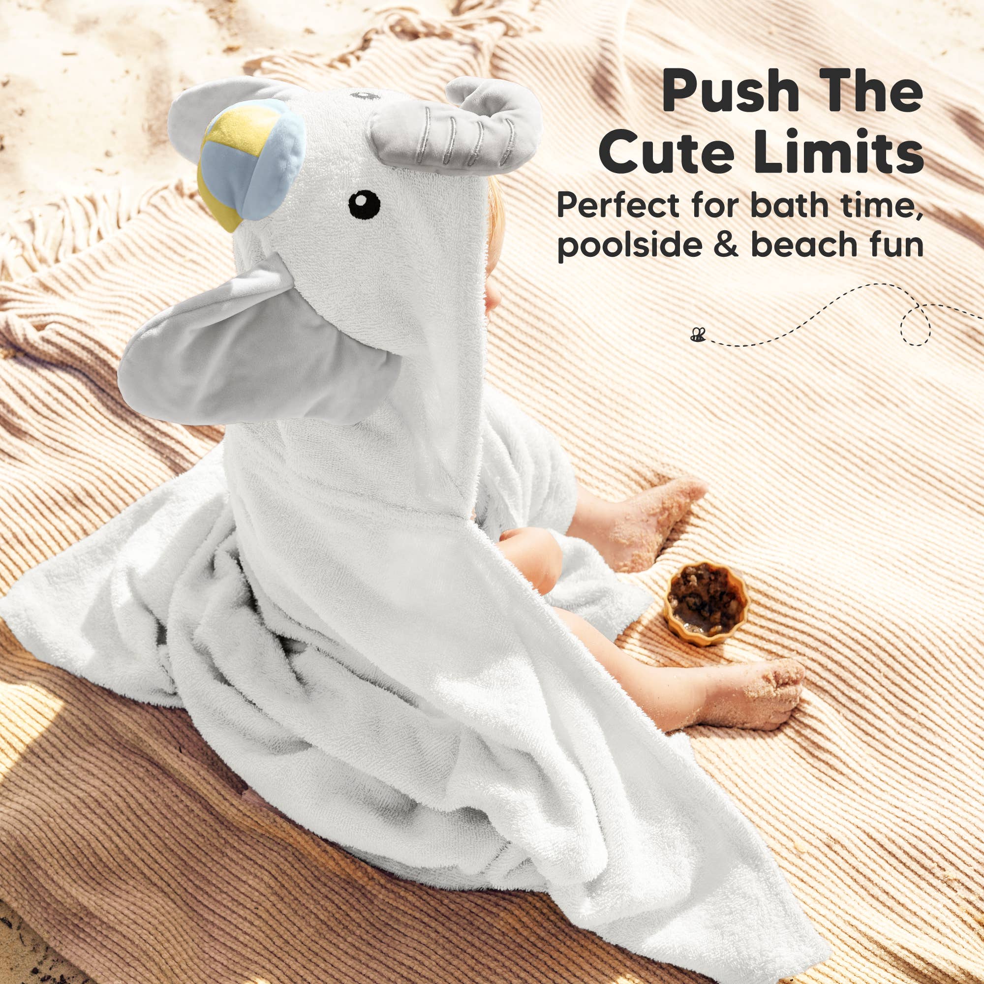 Ethan Playpals Hooded Baby Bath Towels for Newborn for wholesale on Faire6