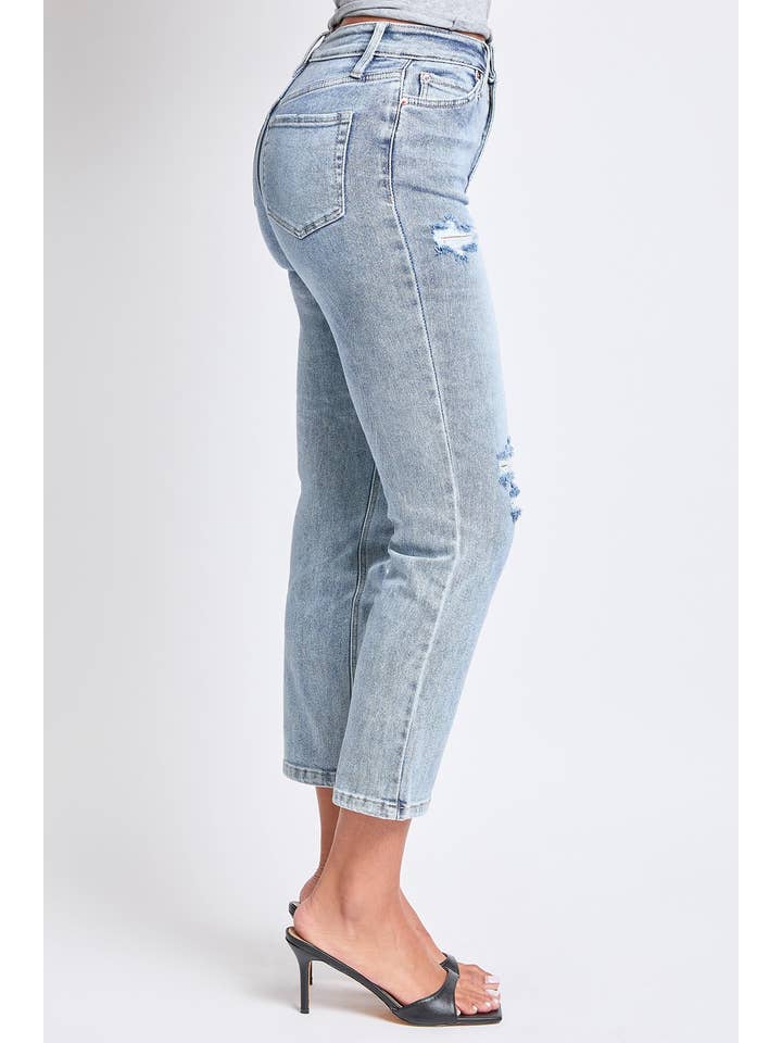 YMI - Wholesale Jeans - Women's - Luxe High Rise Vintage Stretch Straight Leg Jeans-P02716011