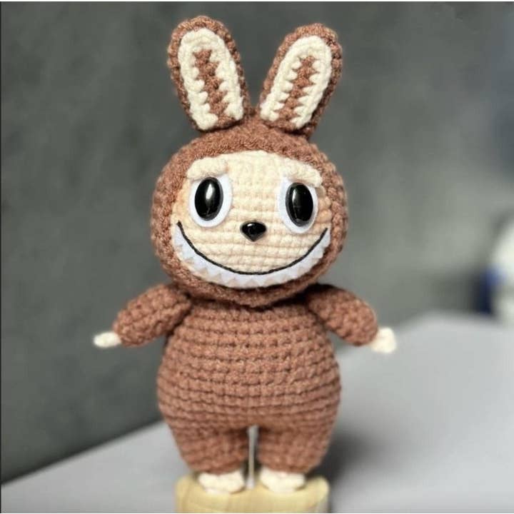 TOMOPOD LLC - Wholesale Stuffed/Plush Toy - Kids & Baby - Crochet Labubu, Funny Smiling Bunny, Amigurumi Monster2
